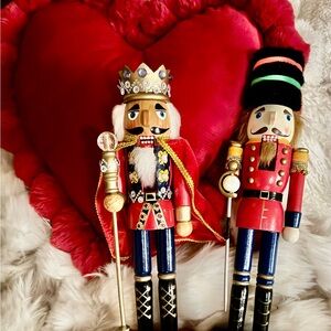 Red Holiday Vintage Nutcrackers